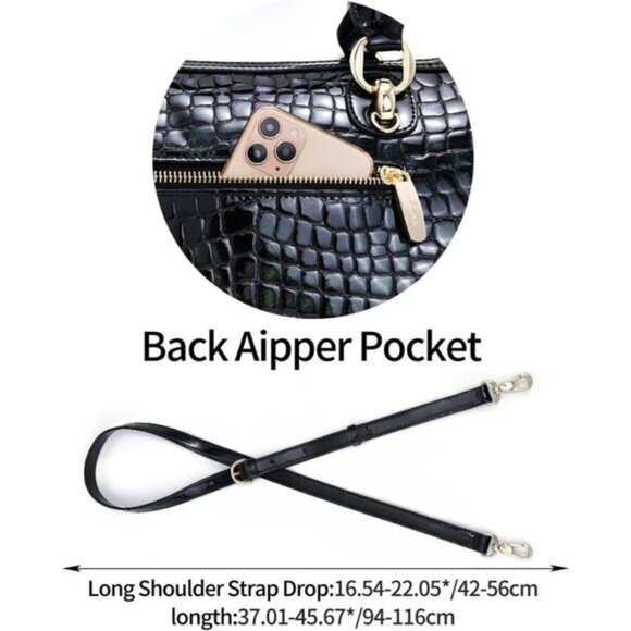 ⚡Women Green Genuine Leather Tote Handbag Clutch Purse Crossbody Bag - Picture 7 of 9